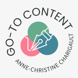 Kleines Logo von gotocontent.de mit Schreibfeder und Namen "Anne-Christine Charigault".
